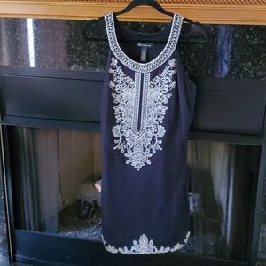 INC Embroided  Dress size L